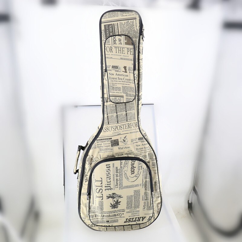 40/41 tommer guitar taske 5 mm tyk svamp soft case gig taske rygsæk 600d oxford vandtæt guitar cover sag med skulderstropper: Farve 1