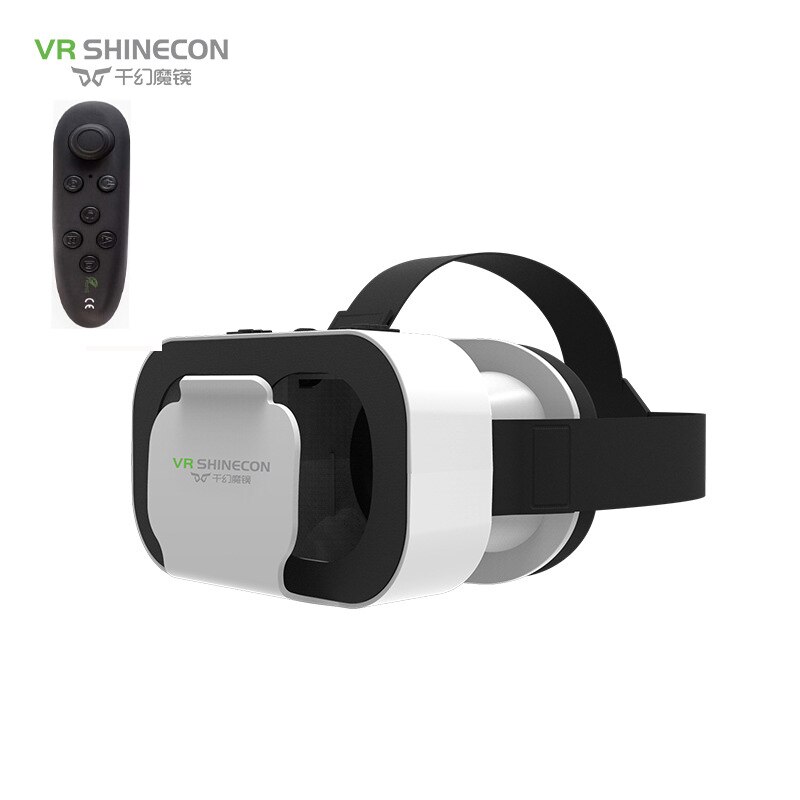 Shinecon Vr Doos 5 Mini Vr Bril 3D Bril Virtual Reality Bril Vr Headset Voor Google Kartonnen Smartp: VR BLACK CONTROLLER