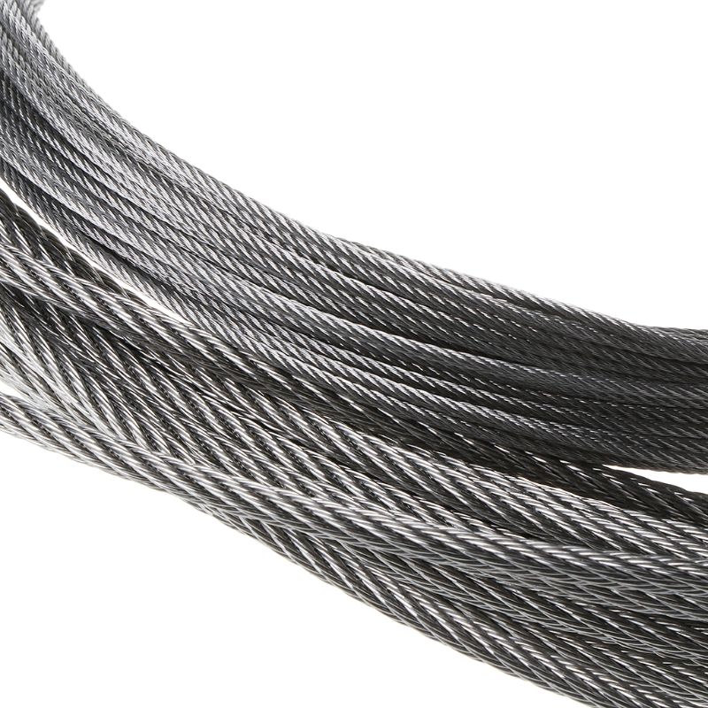 Cable de acero inoxidable suave de 10m 304, Cable de elevación de pesca 7*7, tendedero de 0,5mm/0,8mm/1mm/1,2mm/1,5mm/2mm/2,5mm/3mm