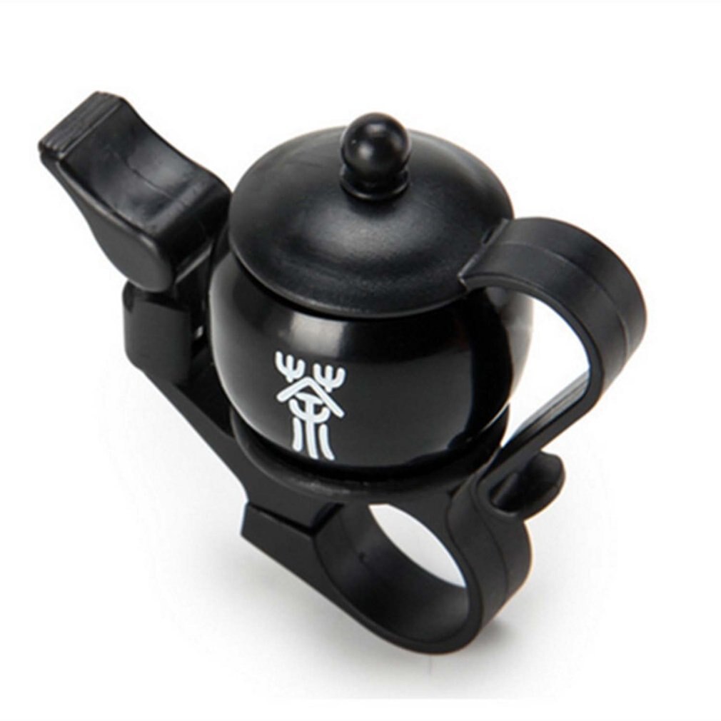 Fietsbel Novelty Mini Theepot Vormige Fiets Bell Ring (Zwart)