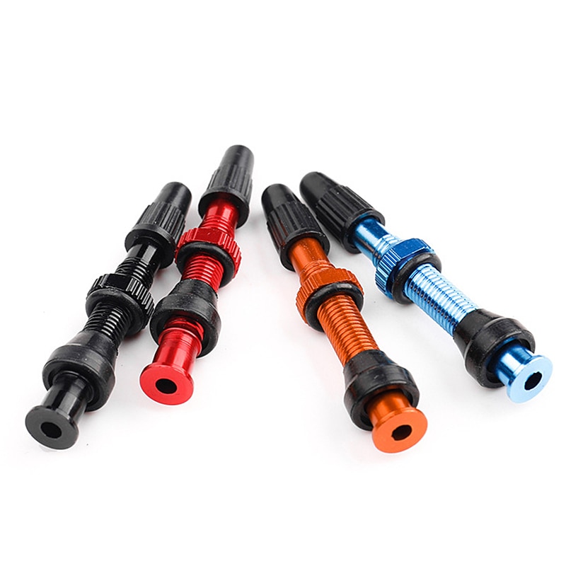 Fiets 1 Paar 40/60/80Mm Valve Voor Road Mtb Fiets Tubeless Banden Messing Kern Legering Stem tubeless Kit Compatibel