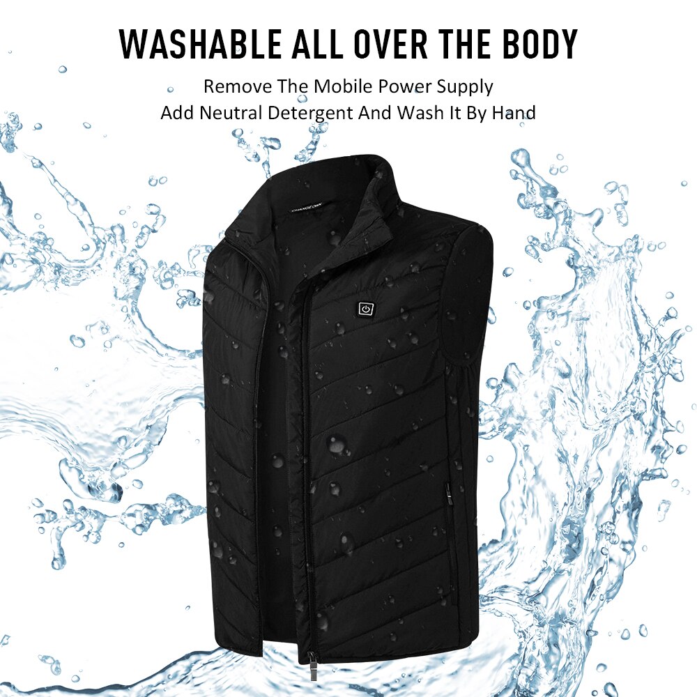 Riscaldamento Maglia Lavabile di Ricarica Usb Riscaldamento Caldo Della Maglia Flessibile Elettrico Abbigliamento Termico Gilet per Lo sport scarpe Da trekking