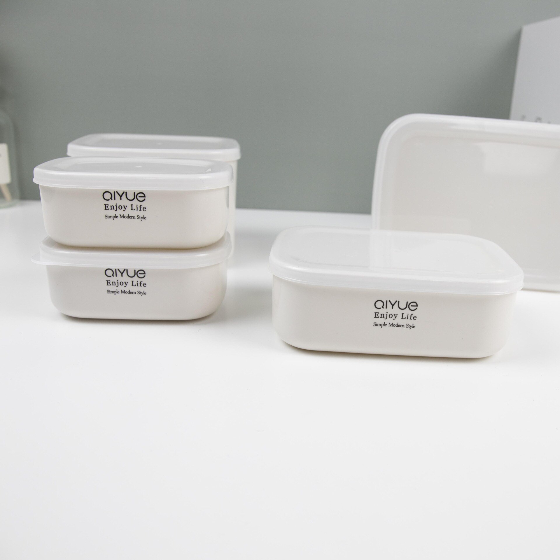 Food Storage Box Microwave Oven Plastic Storage Box Japanese Style Rectangle Lunch Box Fruit Storage Box Bento Box: Rectangle small