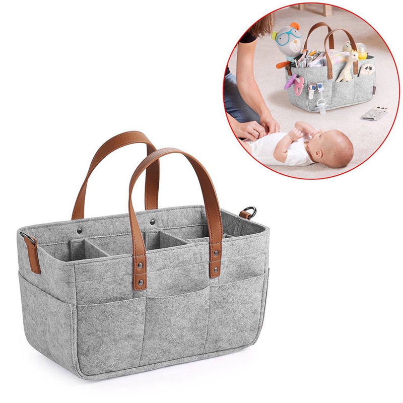 Baby filt förvaring barnkammare korg spädbarn blöja väska med handtag caddy byta blöja barn förvaring bärare stor ficka