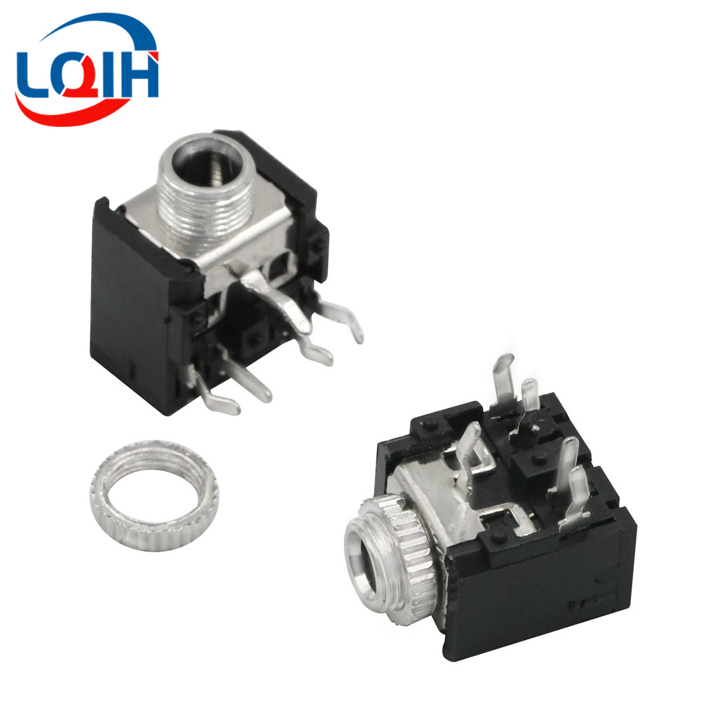 10 Uds 2,5 3,5 MM conector para auriculares Audio Video hembra conector estéreo de doble canal conector estéreo montaje en Panel de soldadura PJ-210B PJ-392: Multicolor