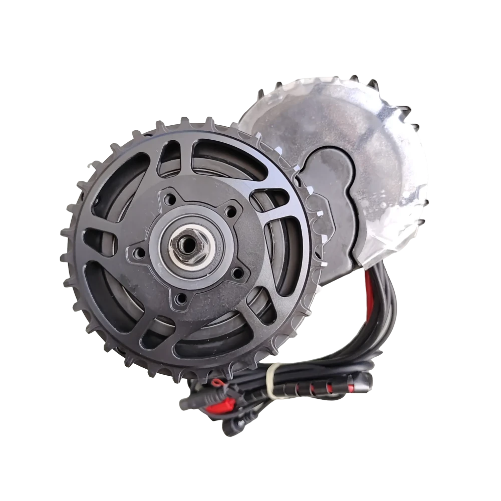 Bafang middenmotor  m625 bbshd 32t 34t 36t 38t kettingblad aluminiumlegering 1000w speciale getande plaat fatbike aangepast tandwiel: Lichtgrijs