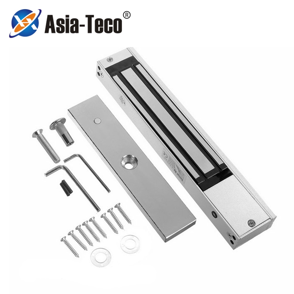 180kg 350lbs 280KG 600lbs Electric Magnetic Lock DC 12V Single Door Electromagnetic Lock with ZL Bracket