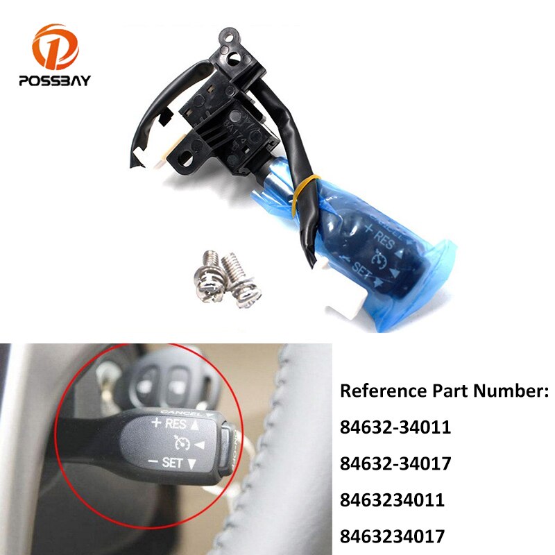 Car Cruise Control Switch Black Replacement Parts for Lexus CT200h ES330 GS300/Scion IM TC XB XD/Toyota Camry Corolla Prius