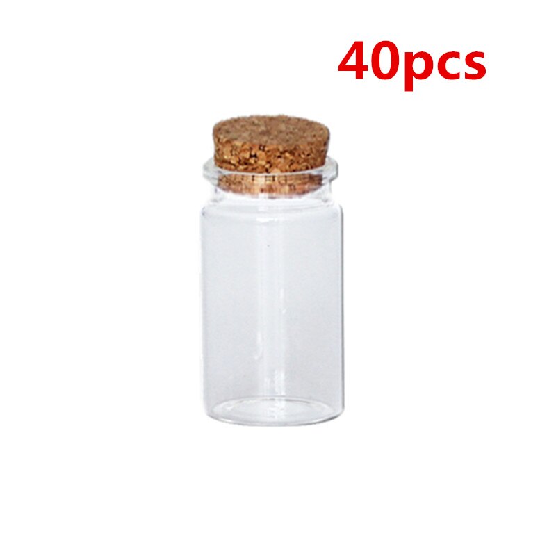 20 st /40 st /100 st 6ml 22*35mm mini glasburk pärlbehållare önskar flaskor flaskor med korkpropp klara glasburkar och lock