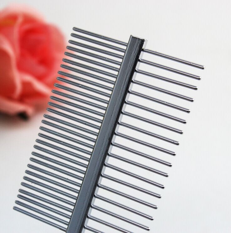 Metal Comb for Dogs Stainless Steel Pet Dog Cat Pin Comb Hair Brush Hairbrush Flea Comb Dogs Cats Pets Grooming Hairbrush