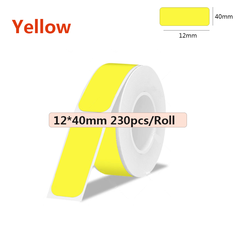 1 Rolle Bluetooth-Etikettendrucker Thermo-Etikettendrucker für MarkeID P15/P12 Phomemo D30 mit selbstklebendem Etikettenband Heimat Sekretariat: LM