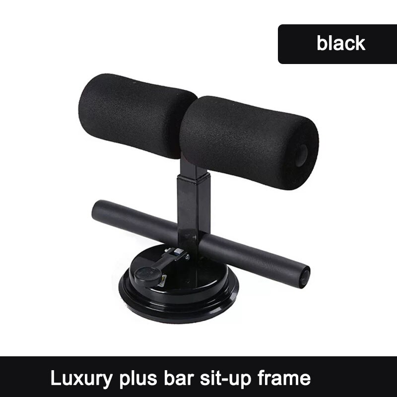 Home Abdominal Rolling Exercise Fitness Equipment Fixer Weight Loss Suction Cup Abdomen Sit-up Aid Multi-speed Adjustment: Luxury black