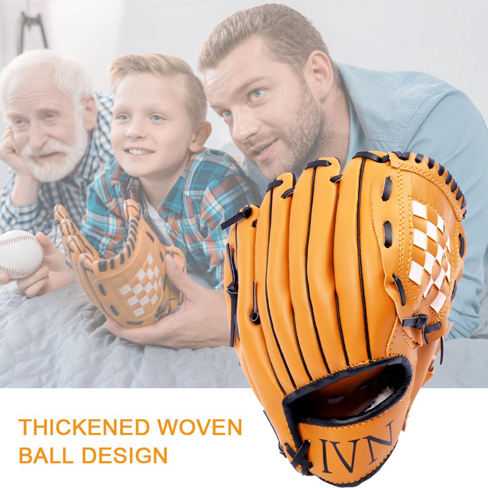 Baseball Glove Softball Mitt For Teens Men Women Baseball Outdoor Sports Training Equipment Size 10.5/11.5/12.5 Outdoor Sports