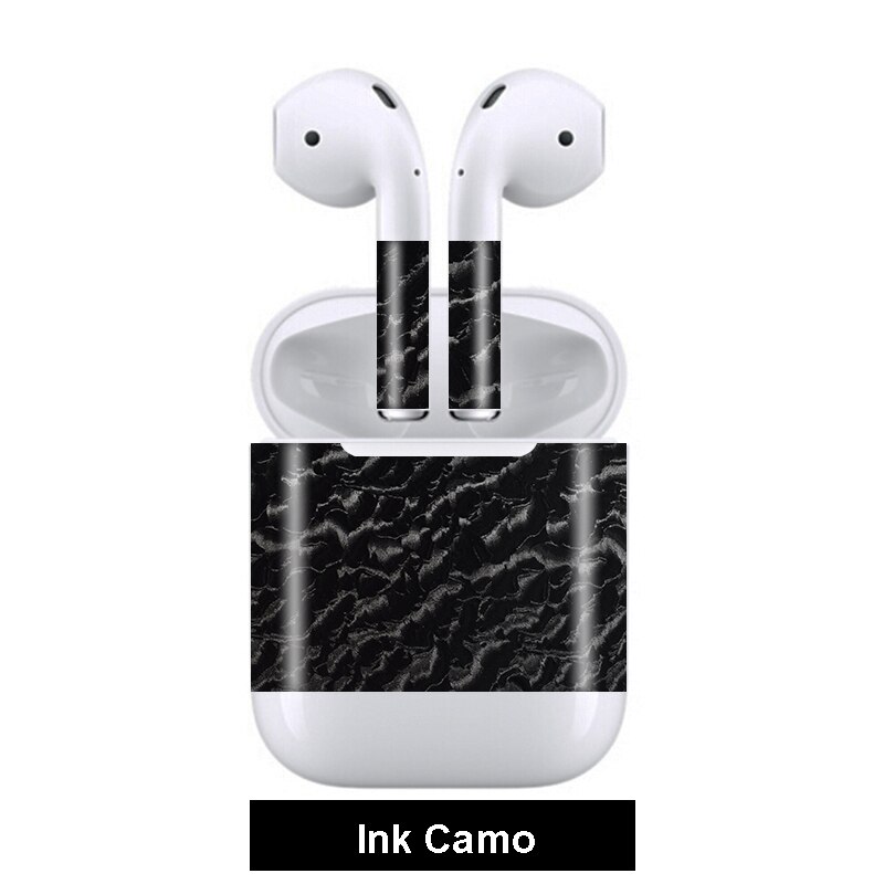 3D Camo Pelli di Coccodrillo pelle di Serpente A Prova di Graffio Auricolare Films Sticker Per Apple Airpods Autoadesivo Della Pelle: Ink Camo