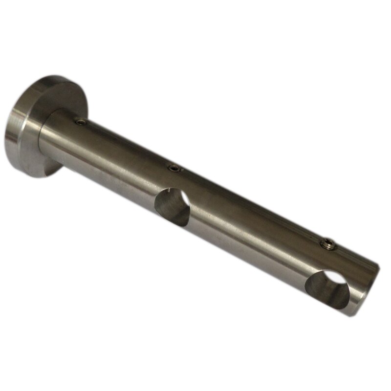 2 Pcs D12mm Curtain Rod Decorative Double Bracket Geschlossen , Curtain Accessories Bracket for Window Decoration