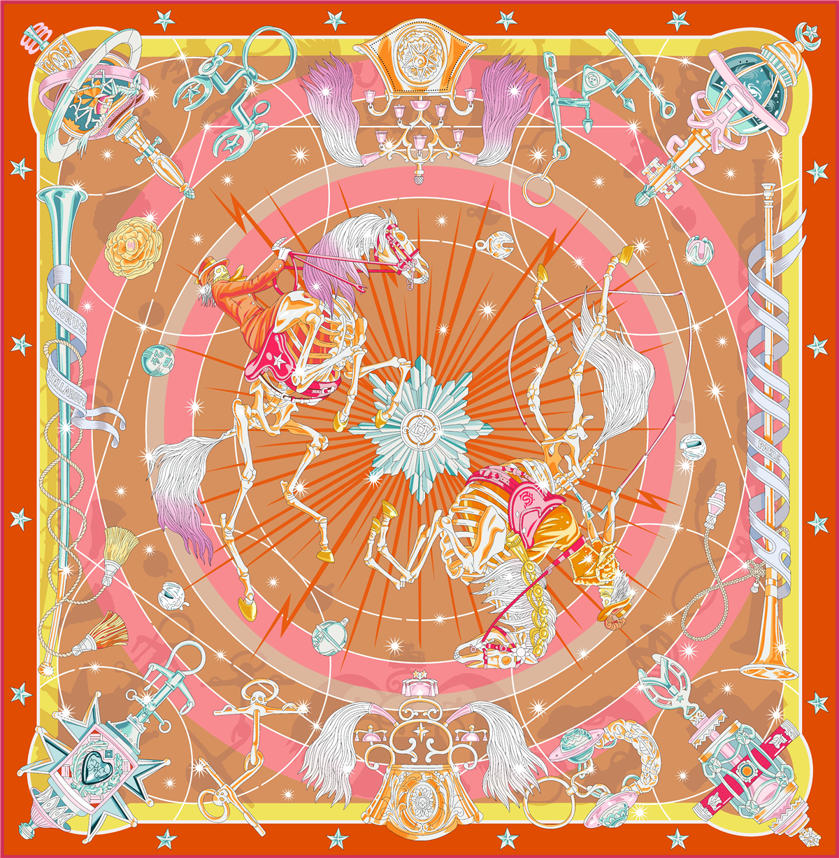 Foulard en soie sergé cheval Animal 90cm, châle à la , de luxe, carré, Hijab pour femmes, Bandana, Foulard, foulard de tête