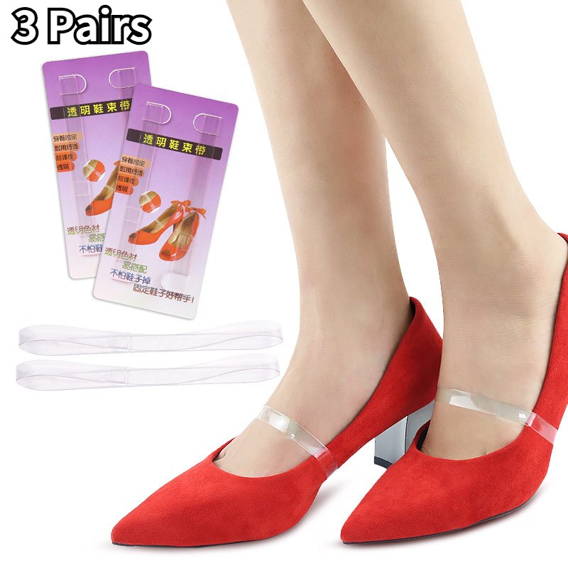6 Pcs Elastic Shoelaces for Women High Heels Shoelace Strap Shoestrings Anti-loose Heels Laces Holding Shoe Accesories
