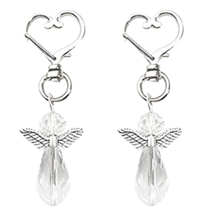 20 stück babyparty-gastgeschenke: engel-schlüsselanhänger Plus organzabeutel, dankeskartenanhänger, gastgeschenke, brautparty