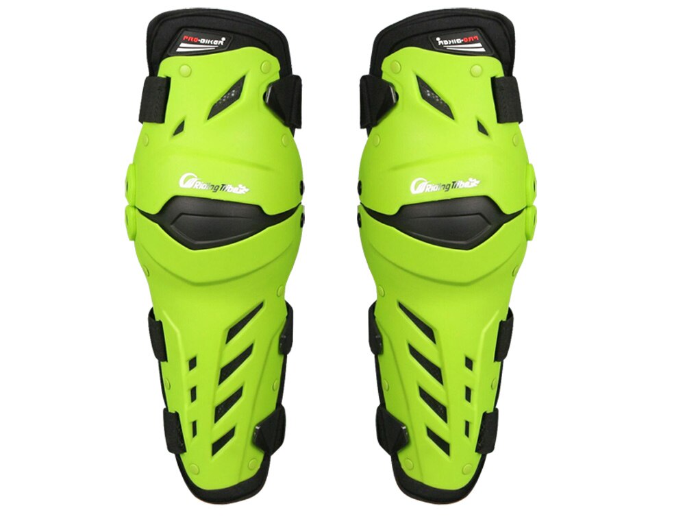 Pro-biker – Kit de protection des genoux pour moto, équipement protecteur, 3 couleurs,: KNEE PADS GREEN