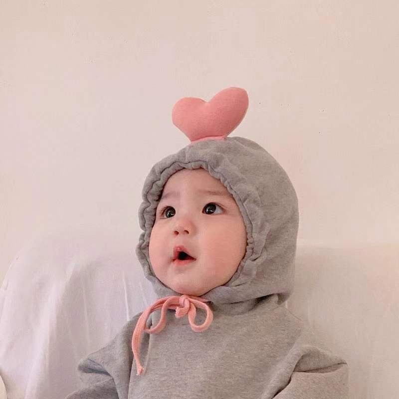 Babyjongen/meisje schattig hart kostuum effen roze grijs bodysuit warme herfst winter katoenen kleding 0 1 2 jaar verjaardag