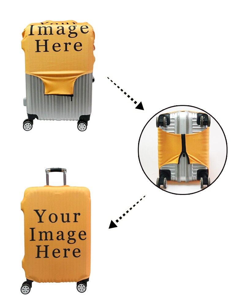 Me contro Te Travel Luggage Suitcase Cover Trolley Bag Protective Cover Men's Women's Elastic Suitcase Cover