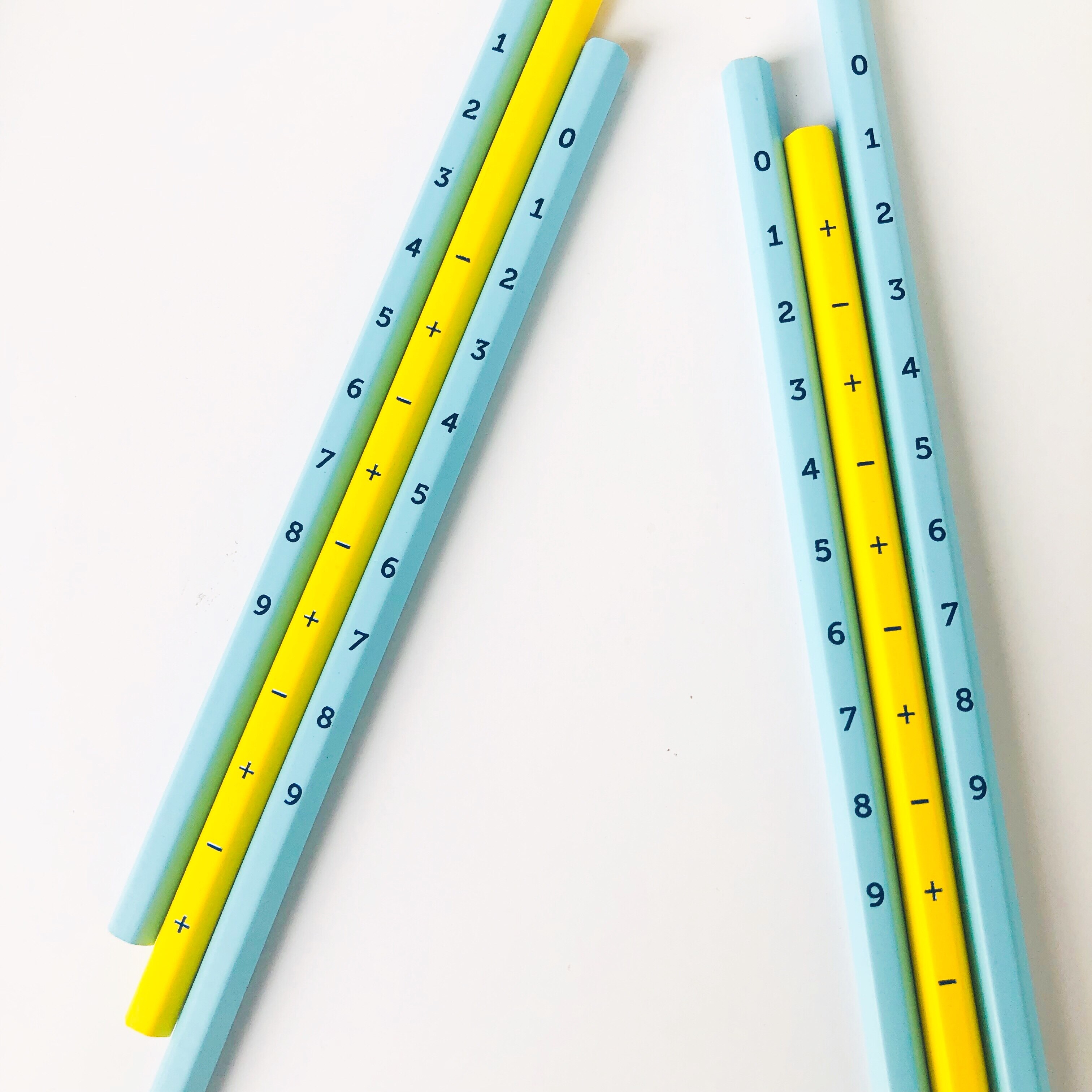 ３pcs Puzzle Numbers Plus Minus 2B Standard Wood Pencil Writing Stationery School Supply