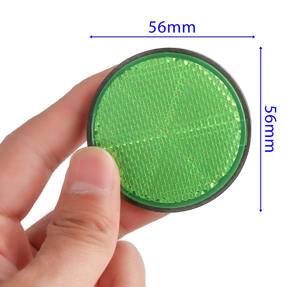 2pcs Oval&Round Bicycle Bike Spoke Reflector Safety Warning Light Wheel Rim Reflective Mount Night Reflectors Flashing Lights