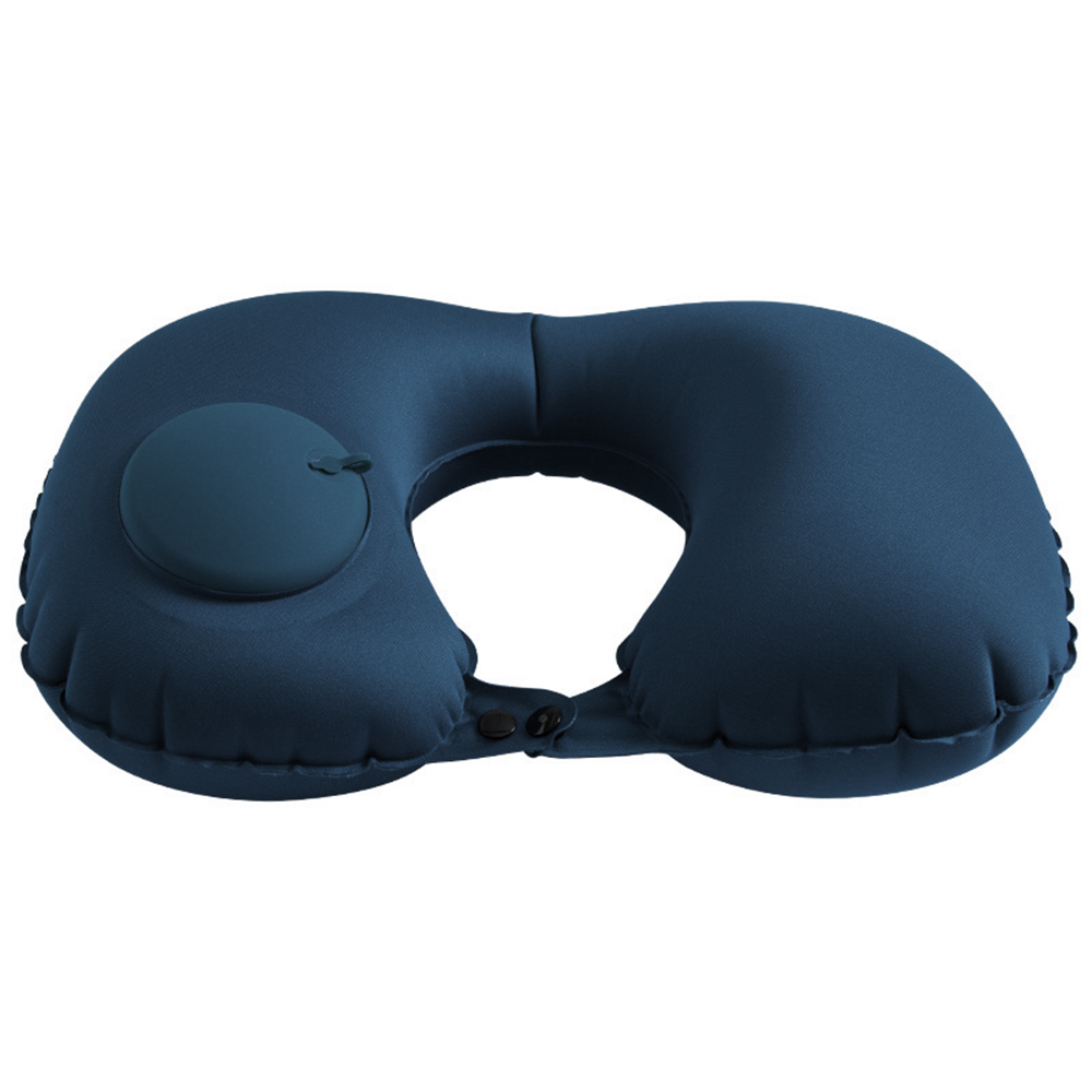 Almohada inflable en forma de U, cojín de protección para el cuello, reposacabezas portátil, soporte para cabeza y cuello,: C
