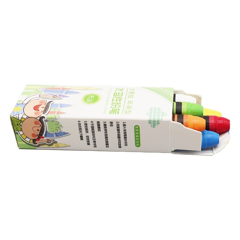 Craie Soluble dans l'eau Non toxique, 4/6/12 couleurs, dessin de peinture pour enfants et enseignants: 5AC502277-6S