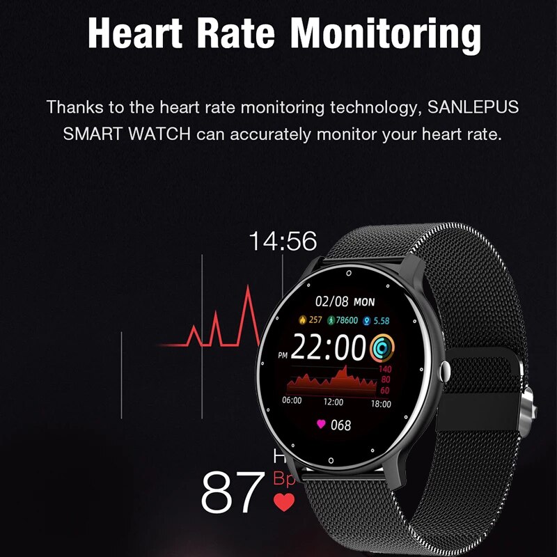 Xiaomi – montre connectée pour hommes et femmes, écran tactile, moniteur d&#39;activité physique, étanche, Bluetooth, appel, pour Android Ios