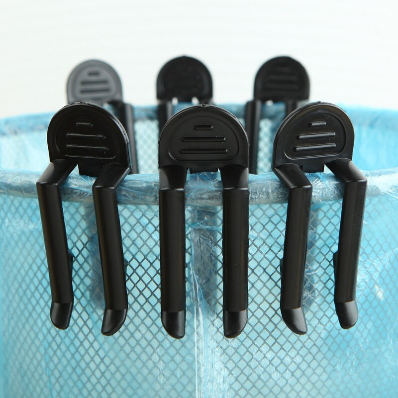 10 stks/partij Praktische Prullenbak Klem Plastic Vuilniszak Clip Vaste Afvalbak Bag Holder Vuilnis Clip