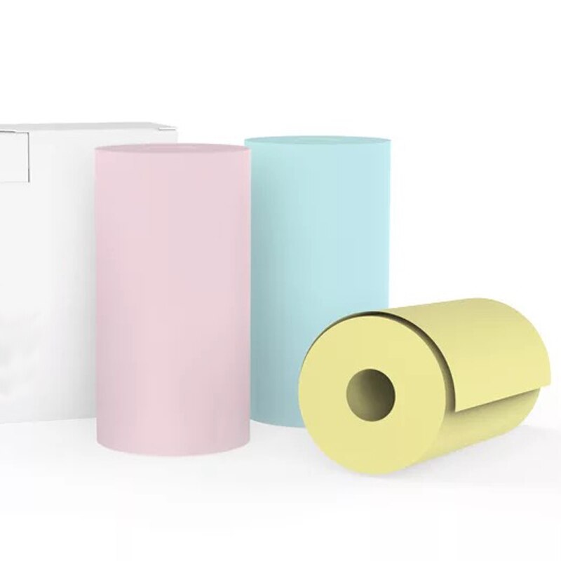 Bluetooth Photo Printer Portable Mini Sticker Thermal Rechargeable for Mobile Phone: Multicolor paper