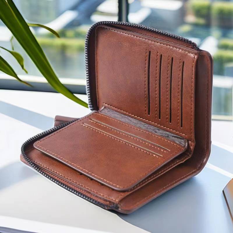 Men's Wallet Vertical Retro Card Holder Minimalism