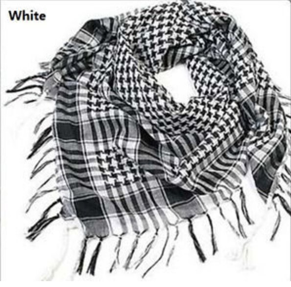 Unisex kvinder mænd ternet arabisk gitter hals keffiyeh palæstinens tørklæde wrap polyester tørklæde sjal til mænd!