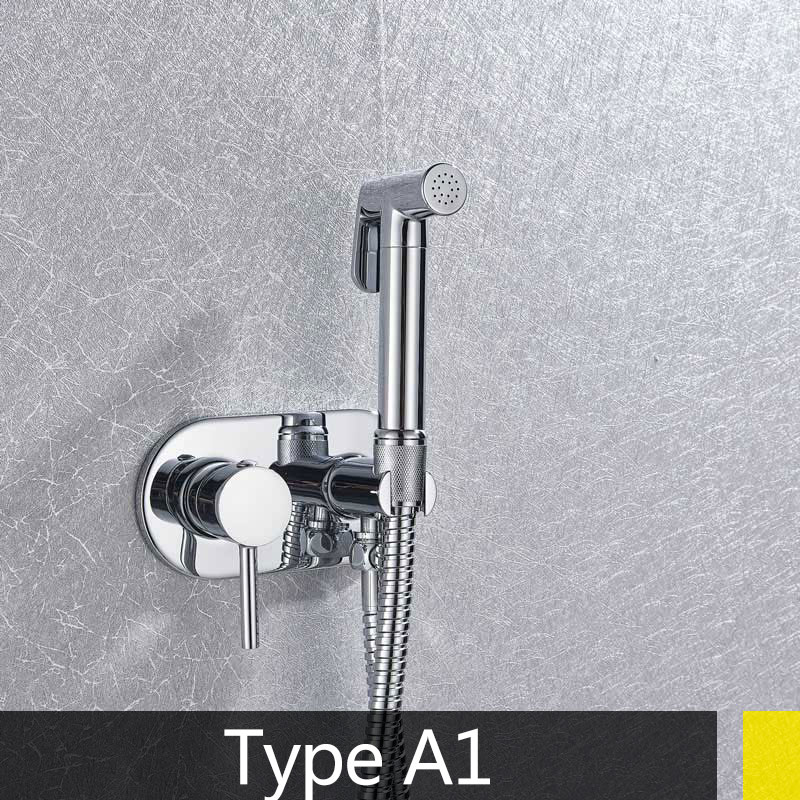 Europe Antique Brass Bath Bidet Faucet Cold Mixer Crane Bath Toilet flushing tool chrome or Antique Polished Wall Mount: Type A1