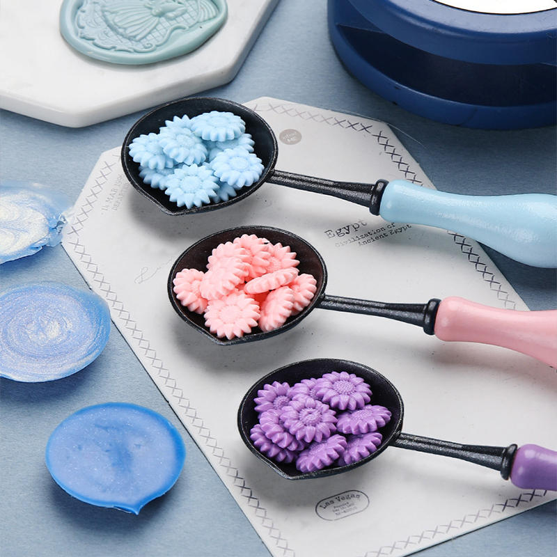 Pieczątki woskowe Pieczęć woskowa Łyżka Sello klasyczny Łatwe czyszczenie Nieprzywierające łyżki Zestaw farb ognistych Niestandardowe pieczęć Materiały ślubne SB080