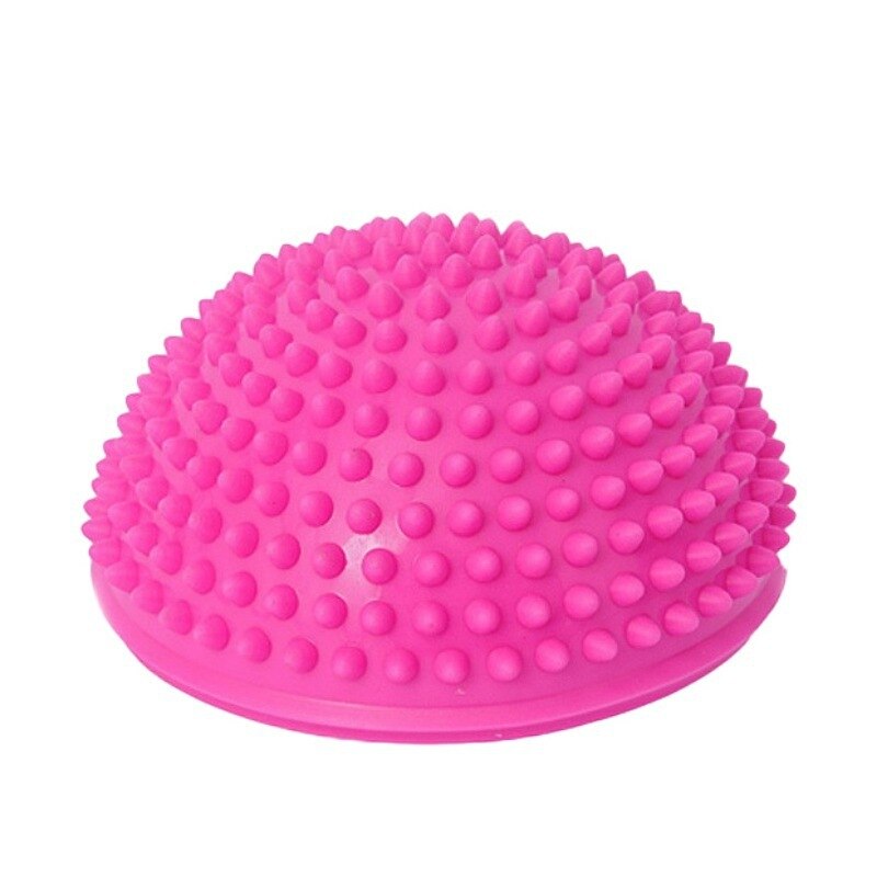! Equipo de entrenamiento de pelota para masajes en los pies, pelota de equilibrio, Media pelota para Yoga, entrenamiento de habilidades de equilibrio de PVC de 16cm, 2 uds.: Pink