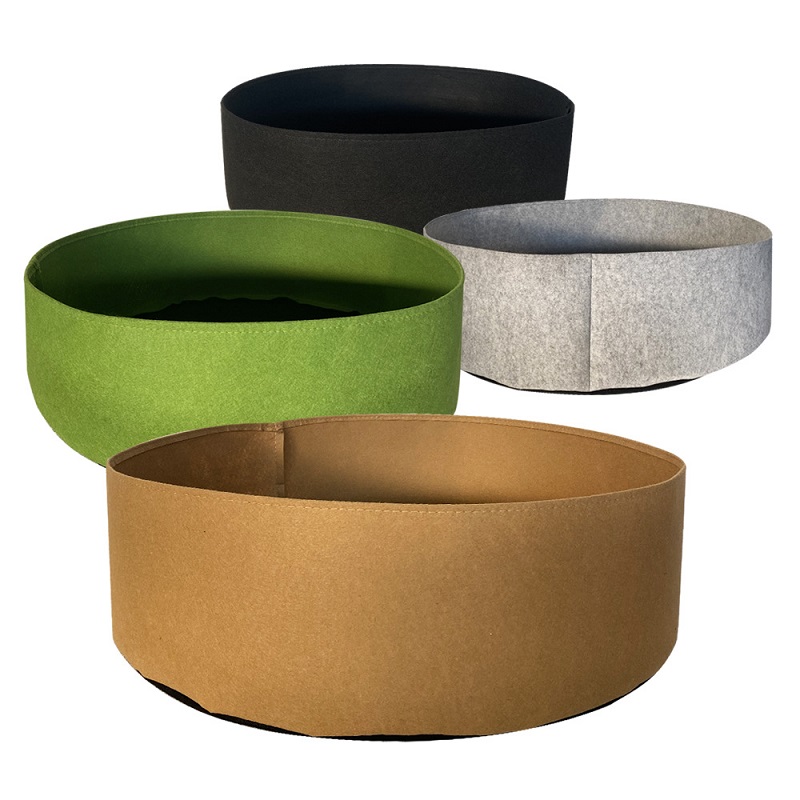 Round Garden Bed, Deep Soil Planting Container Grow Bags Durable Felt Fabric Planter Pot for Plants,Vegetables,Flowers, Herbs