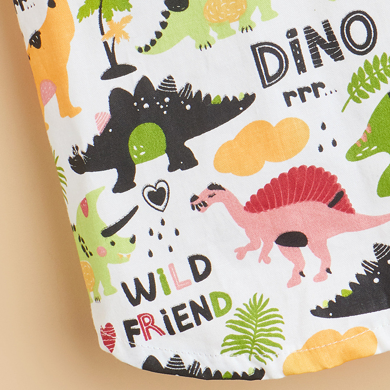 Dinosaurus Patroon Zomer Ademend Hond Kleding Cartoons Kleding Vest Kleding T-shirt Hawaiian Voor Puppy Chihuahua Kat Shirts