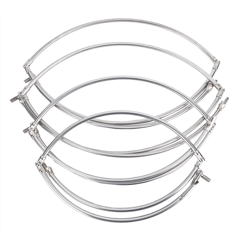 Roestvrijstalen Visvouwnet Brail Kop Ronde Dipnet Tackle Accessoire