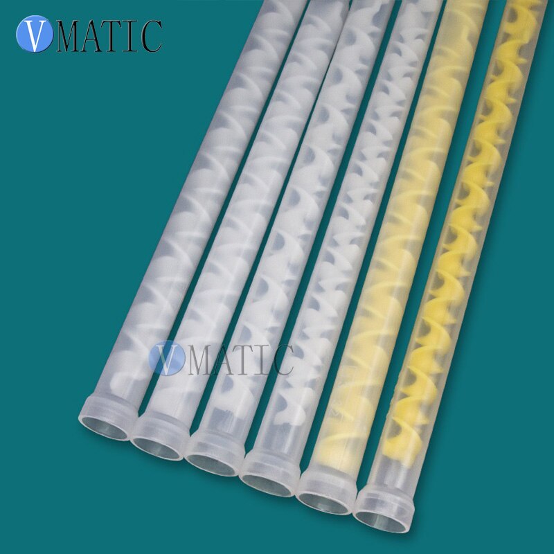 Resin Static Mixer MC13-12 Mixing Nozzles for Duo Pack Epoxies Plastic Mixer Tube