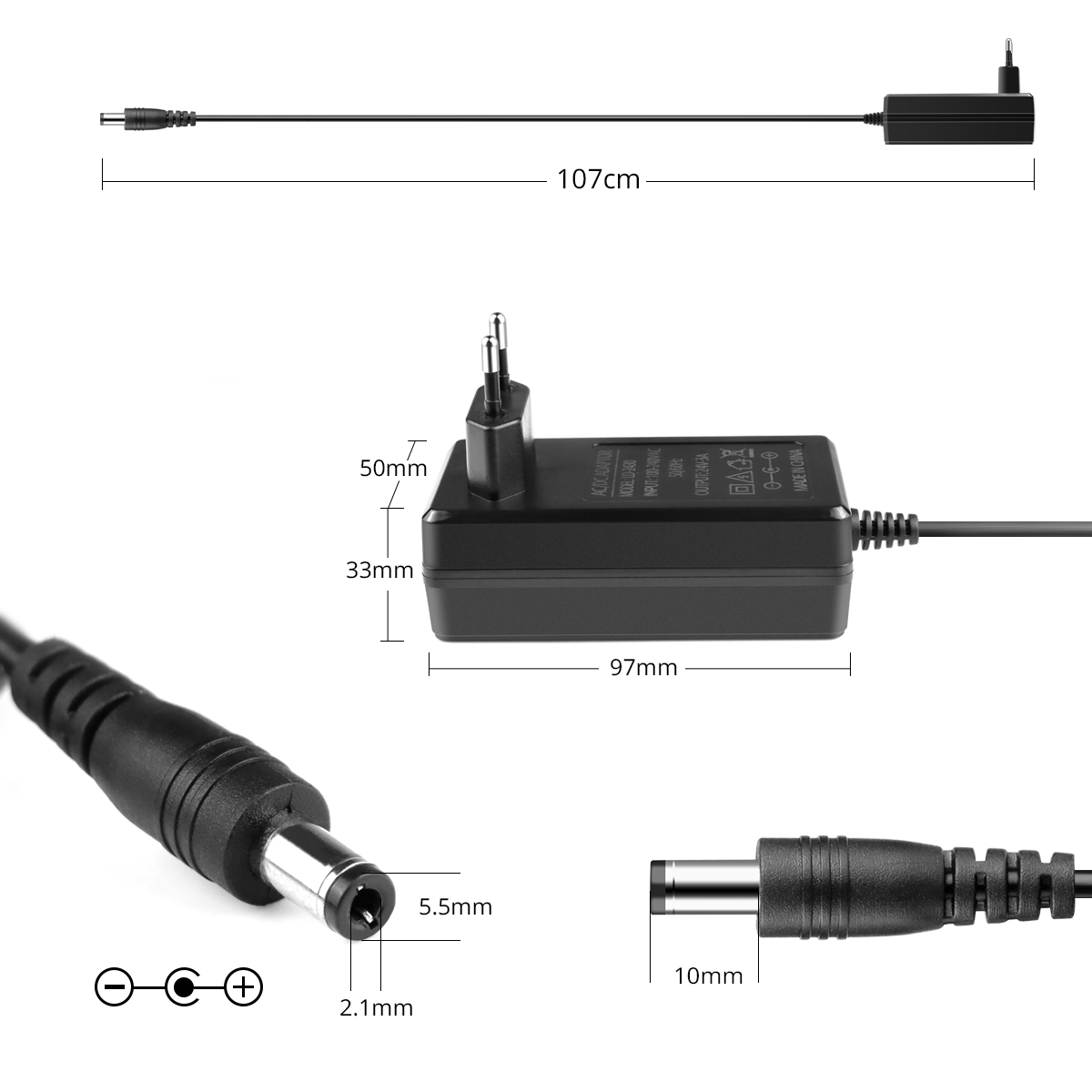 Universal Power Supply Adapter DC24V 2A 3A Lighting Transformer LED Driver EU/US For Home Applicances Equipment
