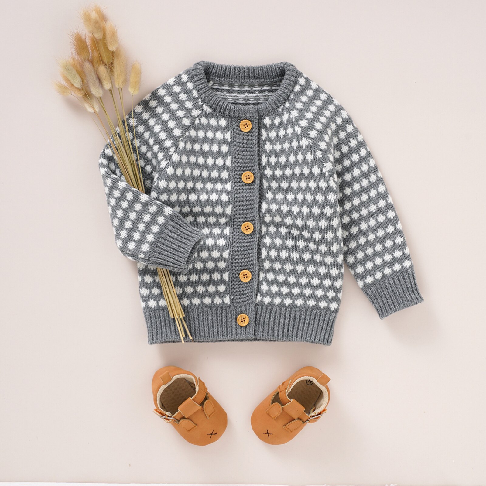 Baby Truien Jas Herfst Winter Jongens Meisjes Kleding Met Lange Mouwen Single-Breasted Gebreid Vest Tops Uitloper Baby Knitwear