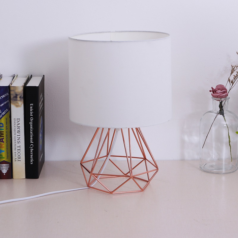Geometrische Beugel Tafel Lampen E27 Lampvoet Decoratieve Retro Schaduw Tafel Lichten Nachtkastje Home Verlichting Voor Slaapkamer Woonkamer: Type2