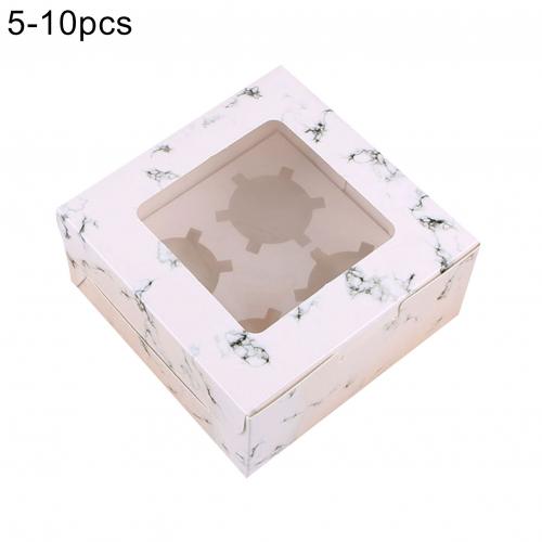 10Pcs Cupcake Muffin Cookies Kraft Paper Packing Box Container with Cardboard Boxes: 5