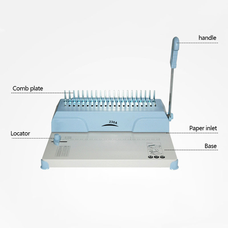 Kam-Type Binding Machine 230A Boormachine Rubber Ring Clip Bindmachine Financiële Voucher Bindmachine Xh