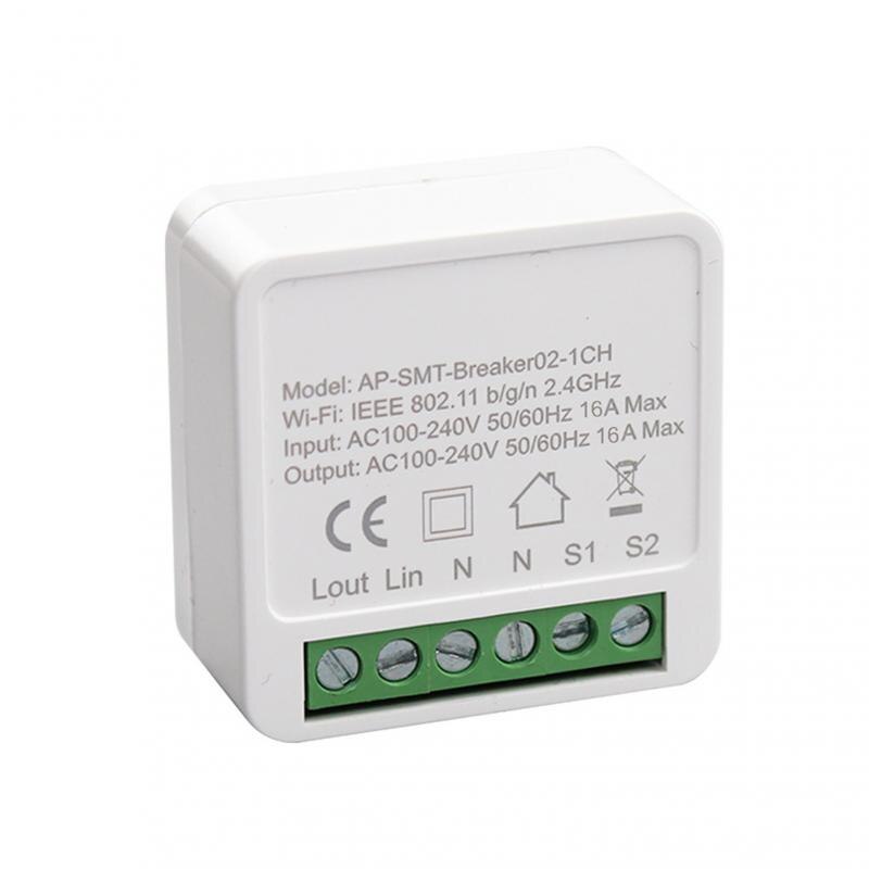 16A MINI Wifi Smart Switch Timer Wireless Switches Smart Home Automation Compatible with Tuya Alexa Google Home: 02