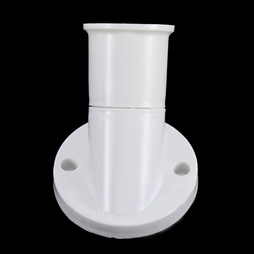 E27 Lamp Base Socket 45 Degree Angle Oblique Screw Plastic Light Bulb Base Wall Lamp Holders Adapter Converter AC 250V