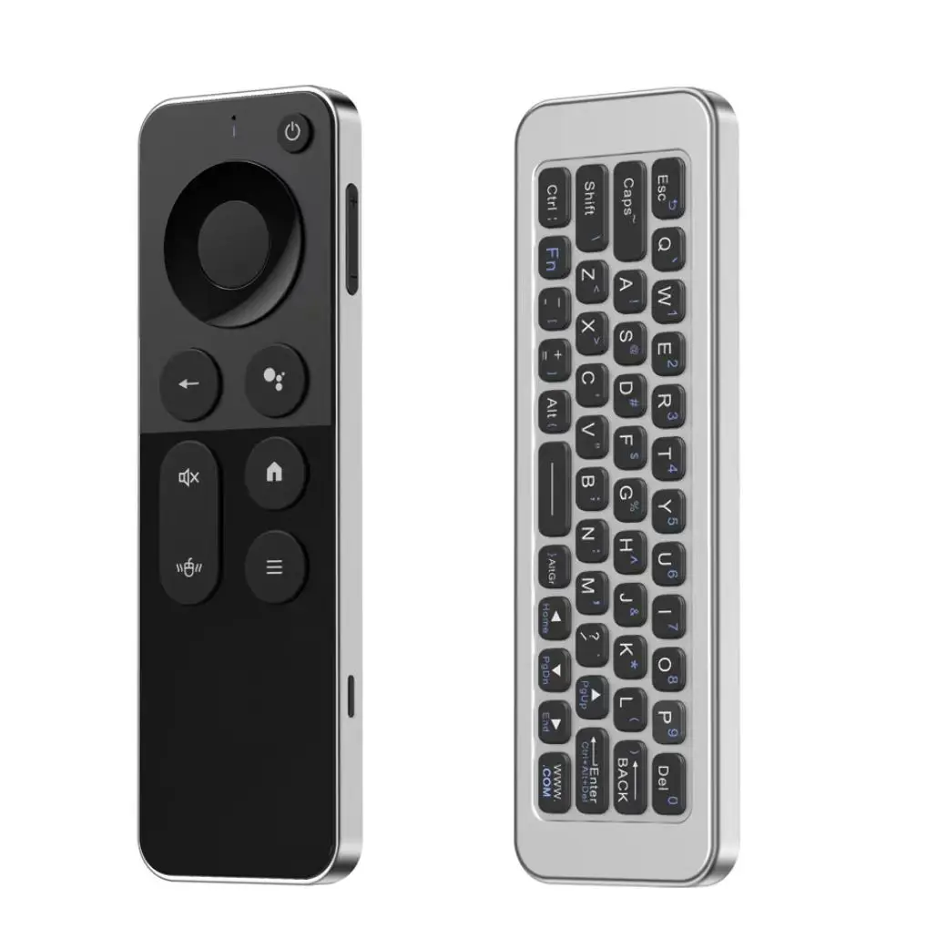 Air Mouse 4-in-1-Sprachfernbedienung 2,4 g kabellose Fernbedienung für Nvidia Shield/Android TV Box/PC/Projektor/HTPC/All-in-One-PC