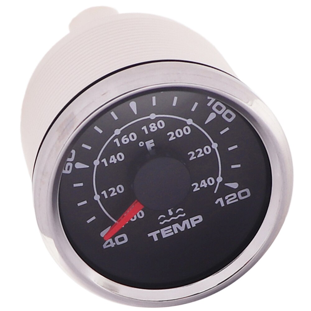 52 Mm Boot Water Temperatuurmeter Meter Voor Auto Boot Marine Auto Vessel 12 V 24 V 8 Kleur Backlight
